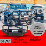 RockArmor Premium Bull Bar - Toyota Prado 120 Series