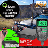 Oricom UHF182X Dual Antenna 5 Watt UHF CB Radio