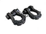 8 Tonne 4X4 Rated Recovery Shackles | Pair (BLACK)