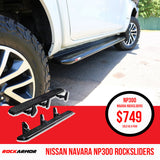 Nissan NP300 D23 Rockarmor Rockslider Side Steps
