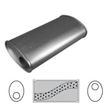8" x 4" Oval, 14" Long, 2 1/2", O/O, No Spigots, Mega Power, Mild