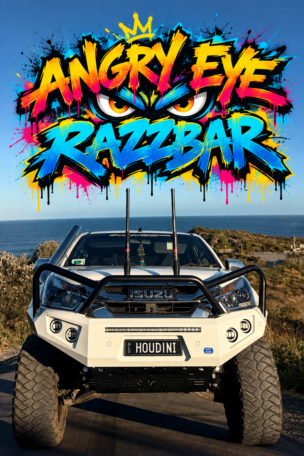 RAZZBAR ANGRY EYES DMAX 2017-20 PREORDER NOW FOR OCT/Nov 2026 ARRIVAL APPROX