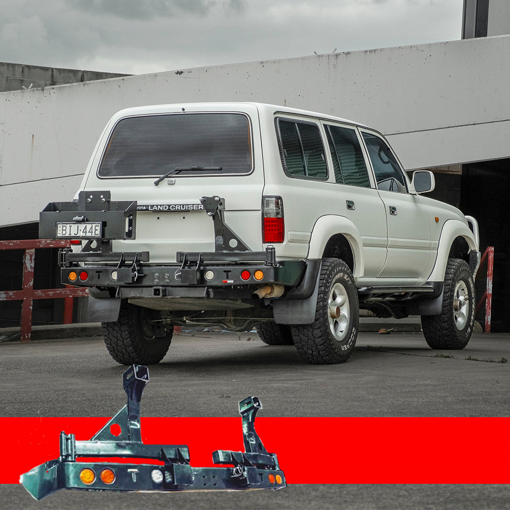 80 Series Landcruiser Rear Bar Wheel Carrier by Rockarmor 4x4