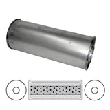 6" Round, 20" Long, 2 1/2" Centre/Centre - Megaflow (No Spigots)