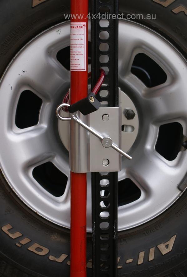 rear wheel high lift jack holder