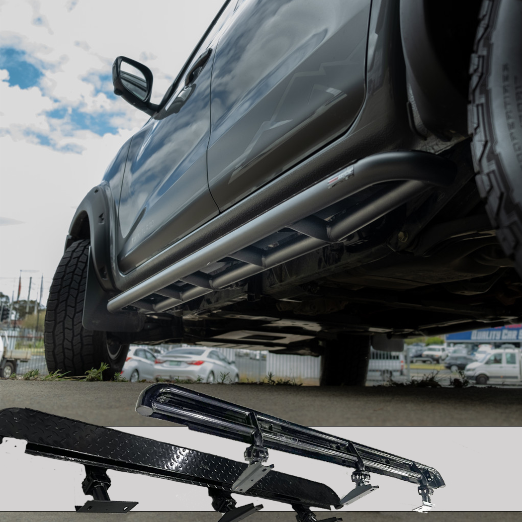 Nissan NP300 D23 Rockarmor Rockslider Side Steps