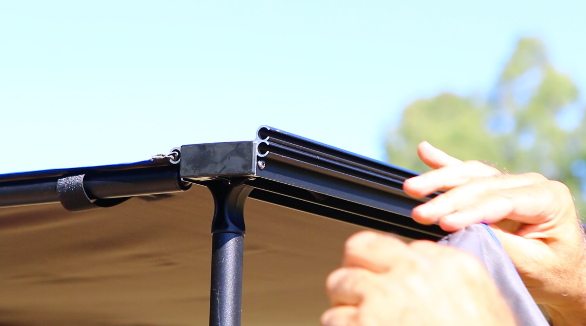 2.5m X 2.9m Kalahari Black Edition Awning Extension Wall