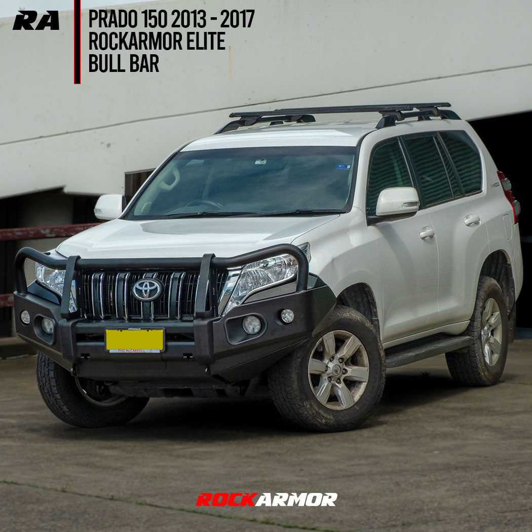 Prado 150 Series Rockarmor Elite Steel Bull Bar - Suits 2013 - 2017 Models