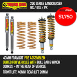 Tough Dog Foam Cell Suspension Kit (Heavy Rear) - 200 Series LC
